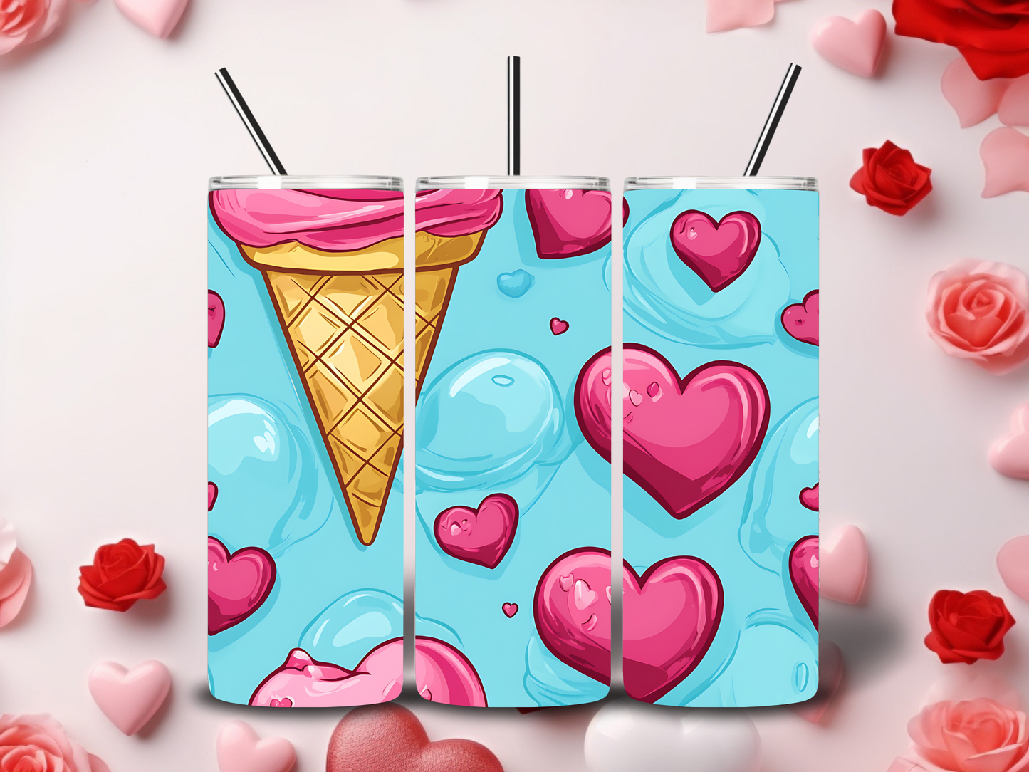 Ice Cream Cuties Valentine's Tumblers