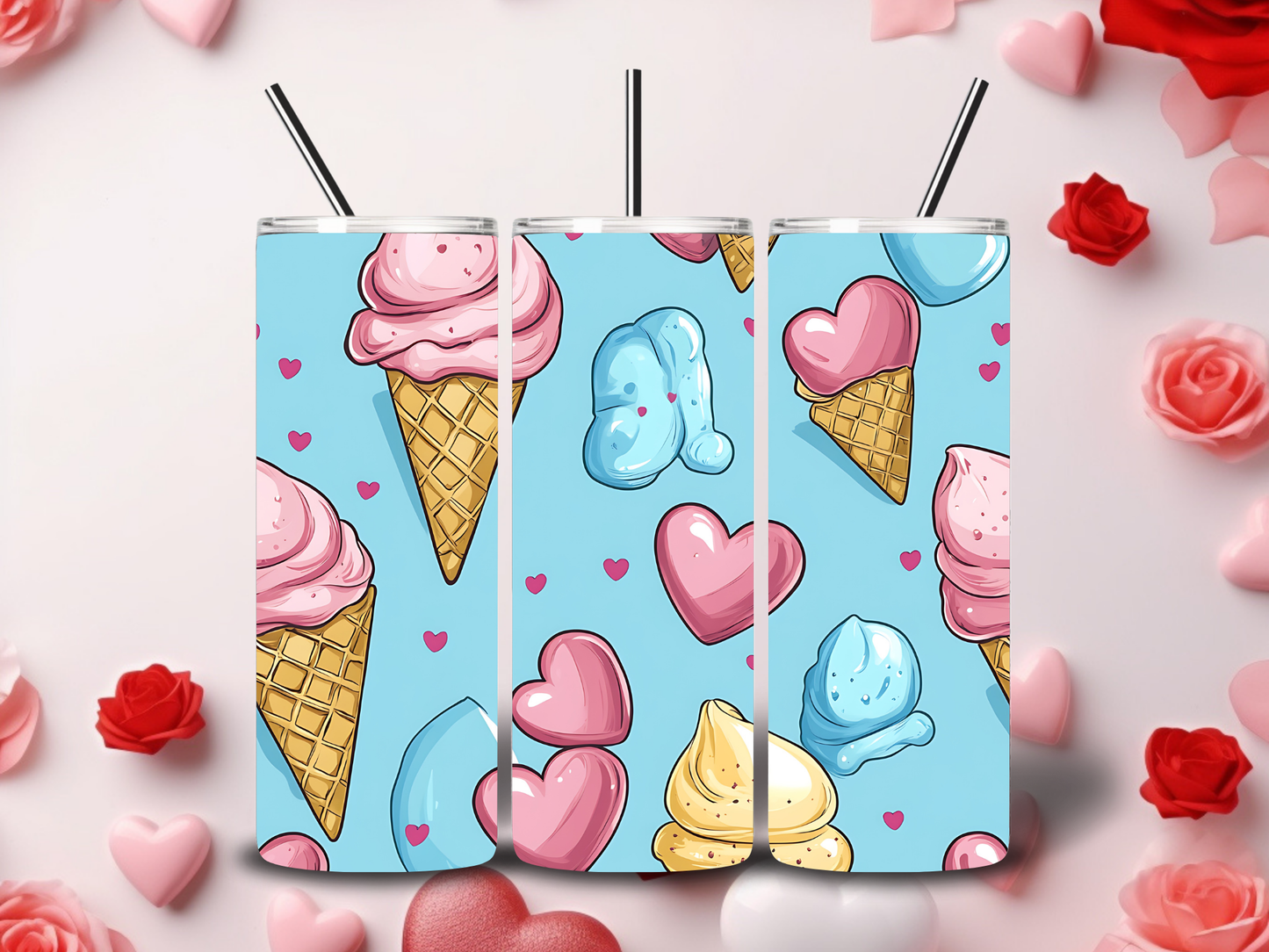 Ice Cream Cuties Valentine's Tumblers