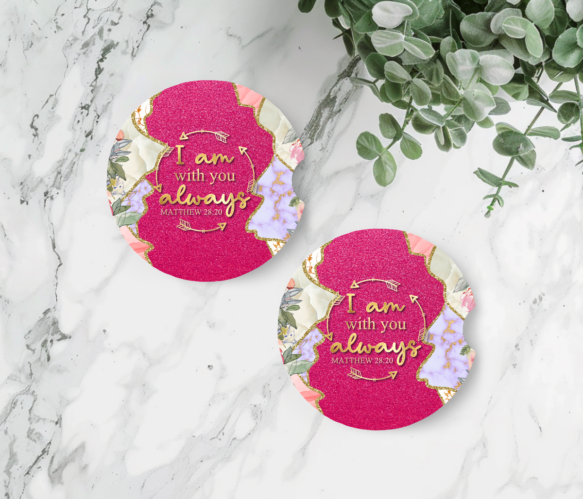 Bible Verse Car Coasters