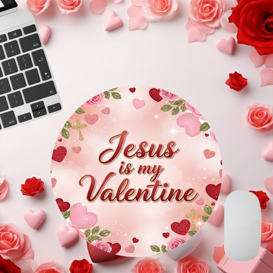 Jesus is my Valentine Mouse Pad