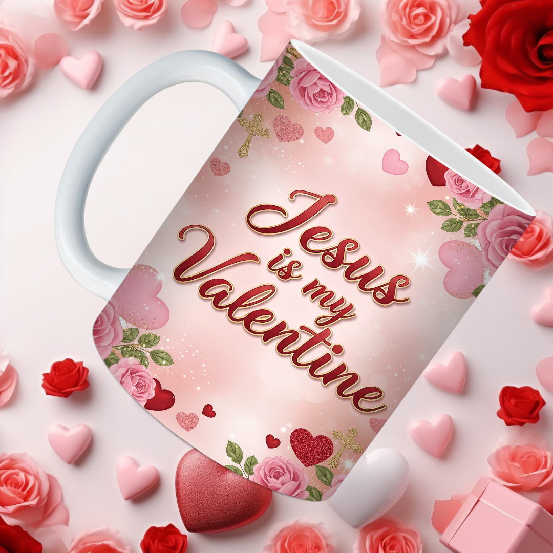 Jesus is my Valentine Mugs