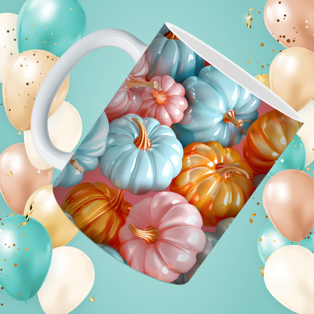 Whimsical Pumpkin Mugs