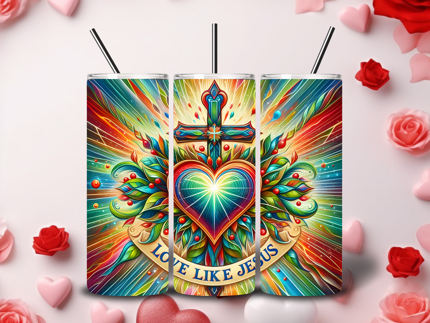 Jesus is my Valentine Tumblers