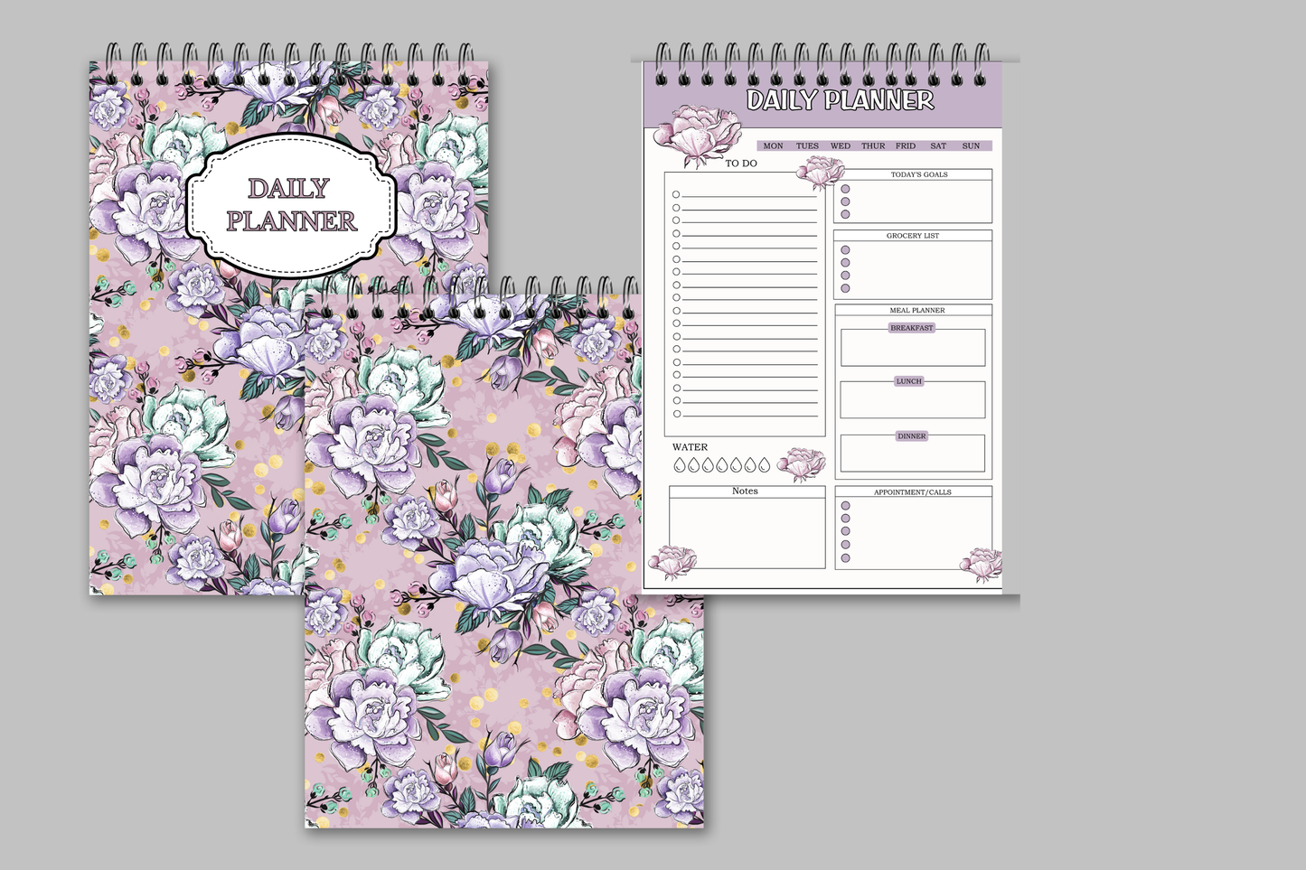 Beauty Spa Spiral Daily Planner