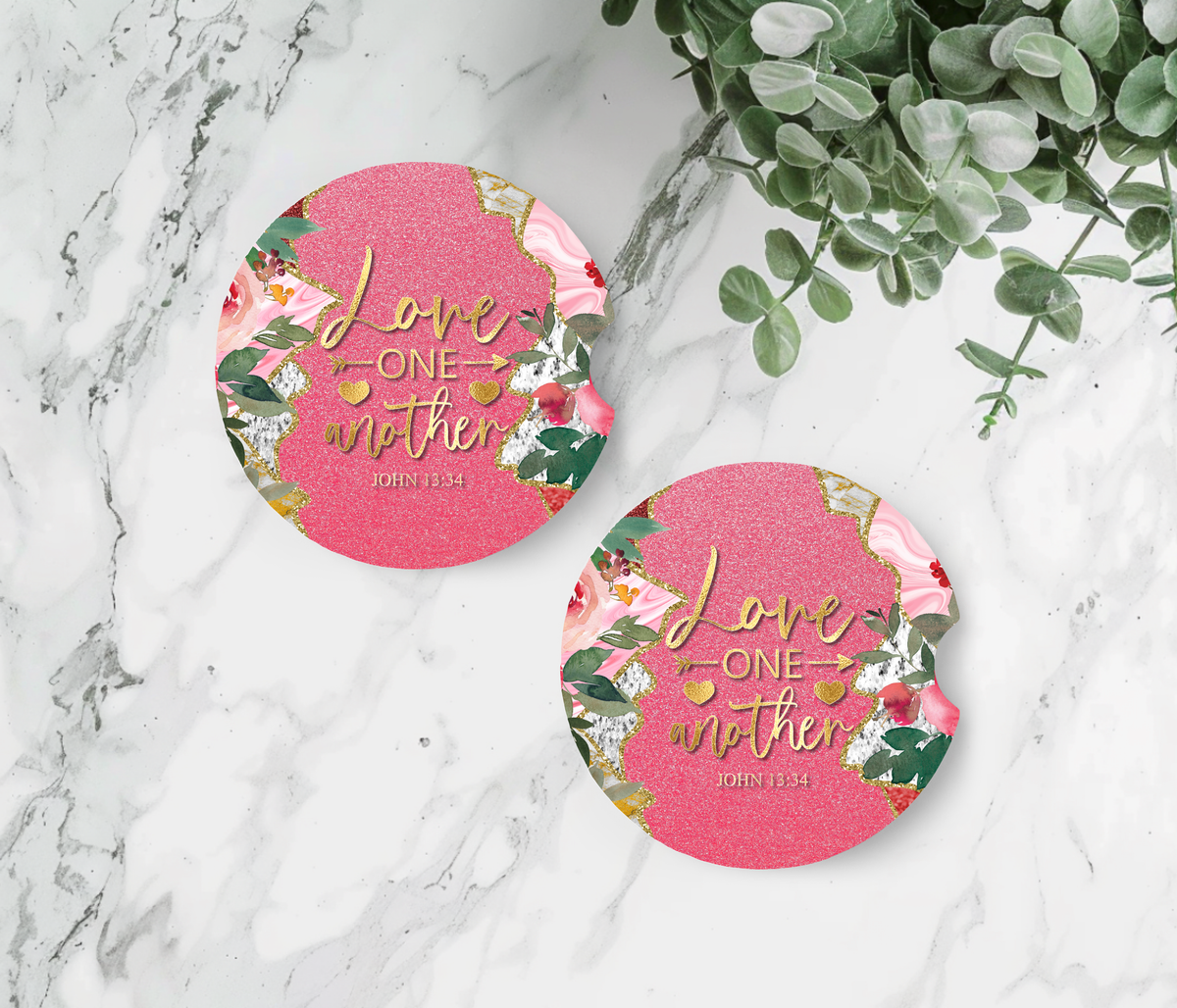 Bible Verse Car Coasters