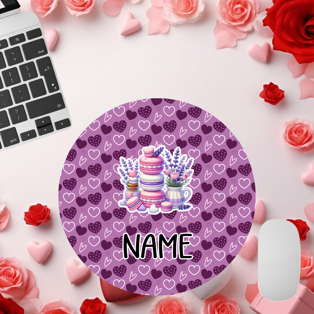 Purple Heart Mouse Pads