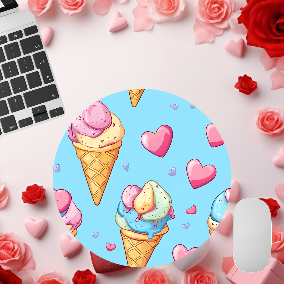Ice Cream Cuties Valentine Mouse Pads