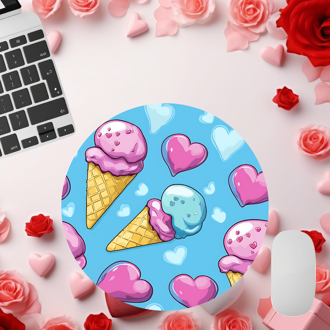 Ice Cream Cuties Valentine Mouse Pads