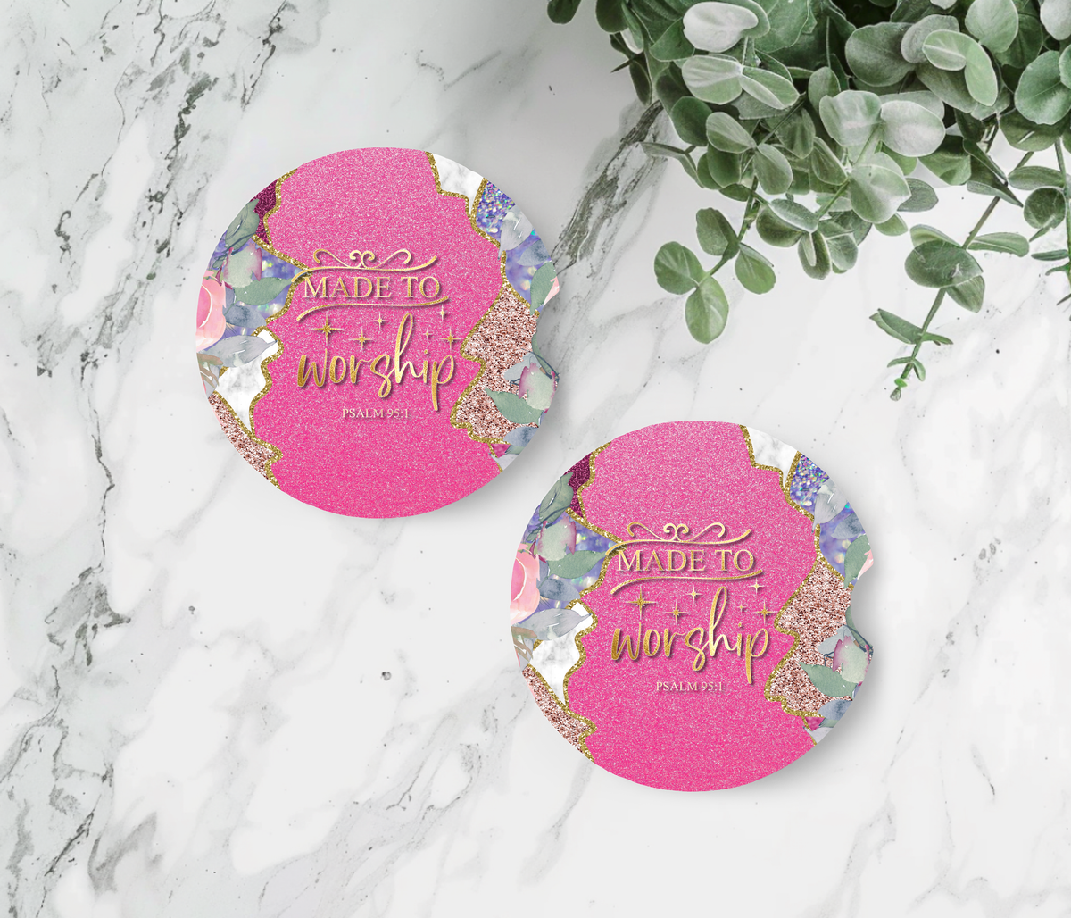Bible Verse Car Coasters