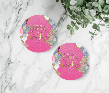 Bible Verse Car Coasters