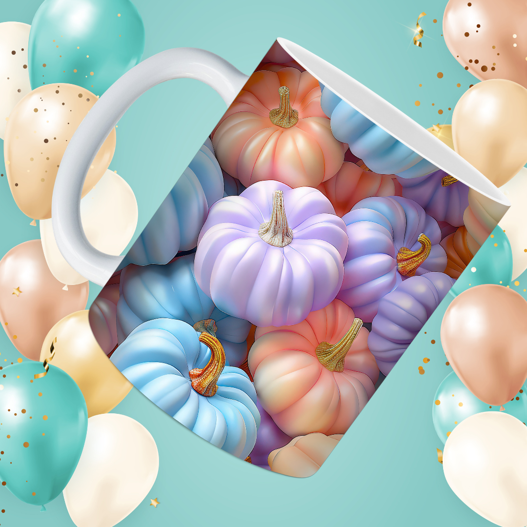 Whimsical Pumpkin Mugs