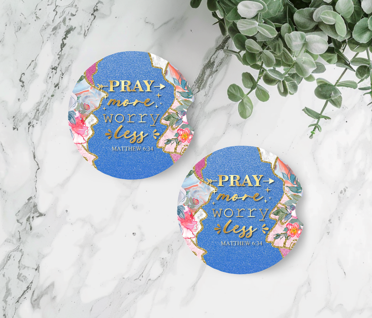 Bible Verse Car Coasters