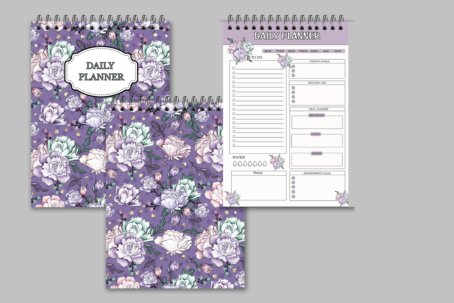 Beauty Spa Spiral Daily Planner
