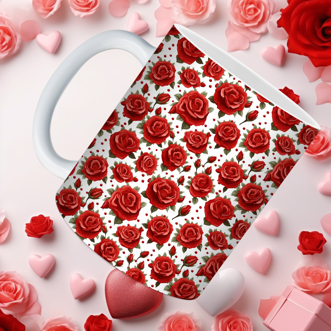 Red Rose Mugs