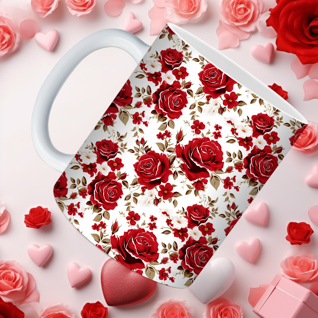 Red Rose Mugs