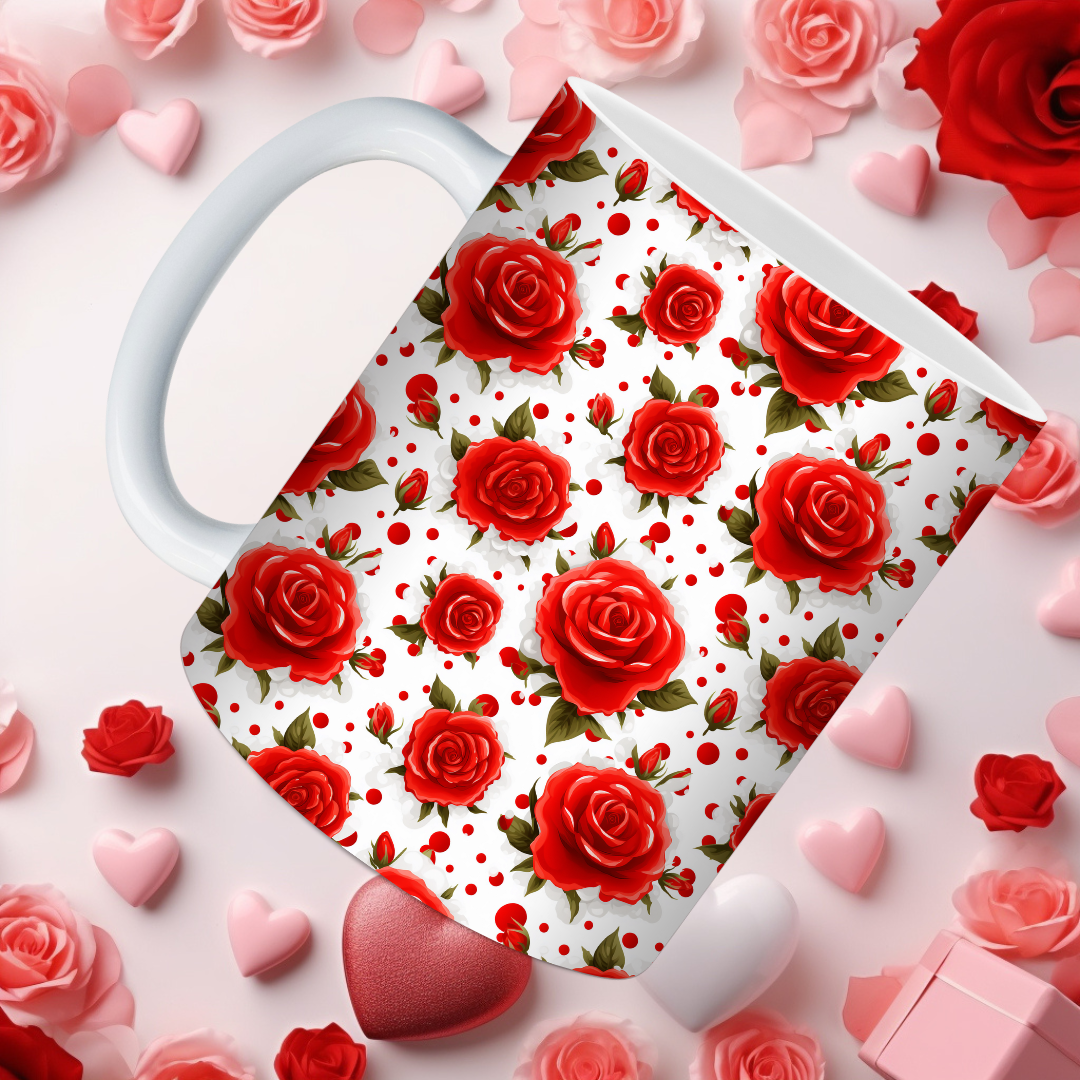 Red Rose Mugs
