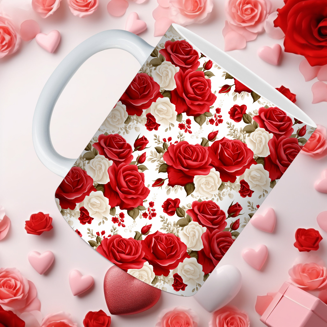 Red Roses Valentine Mugs