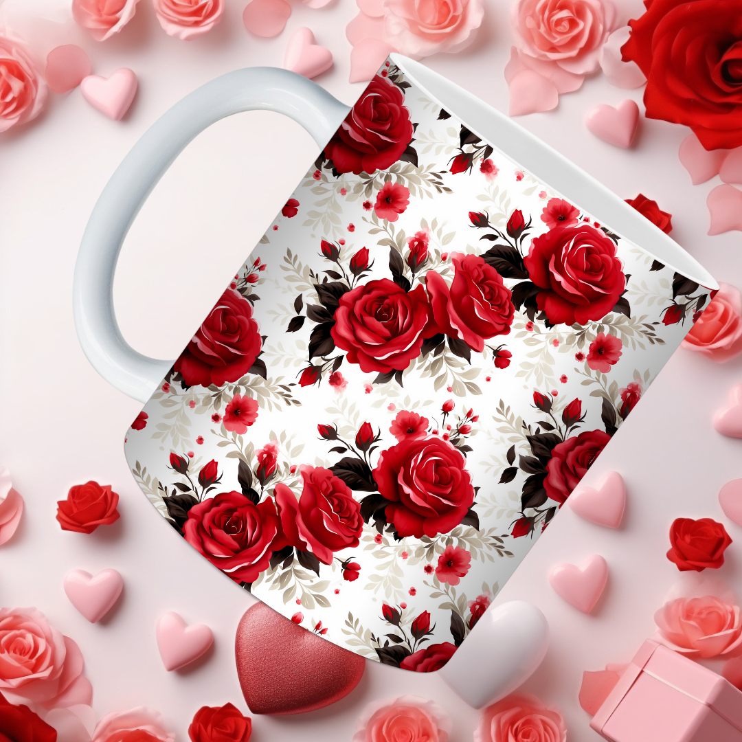 Red Rose Mugs