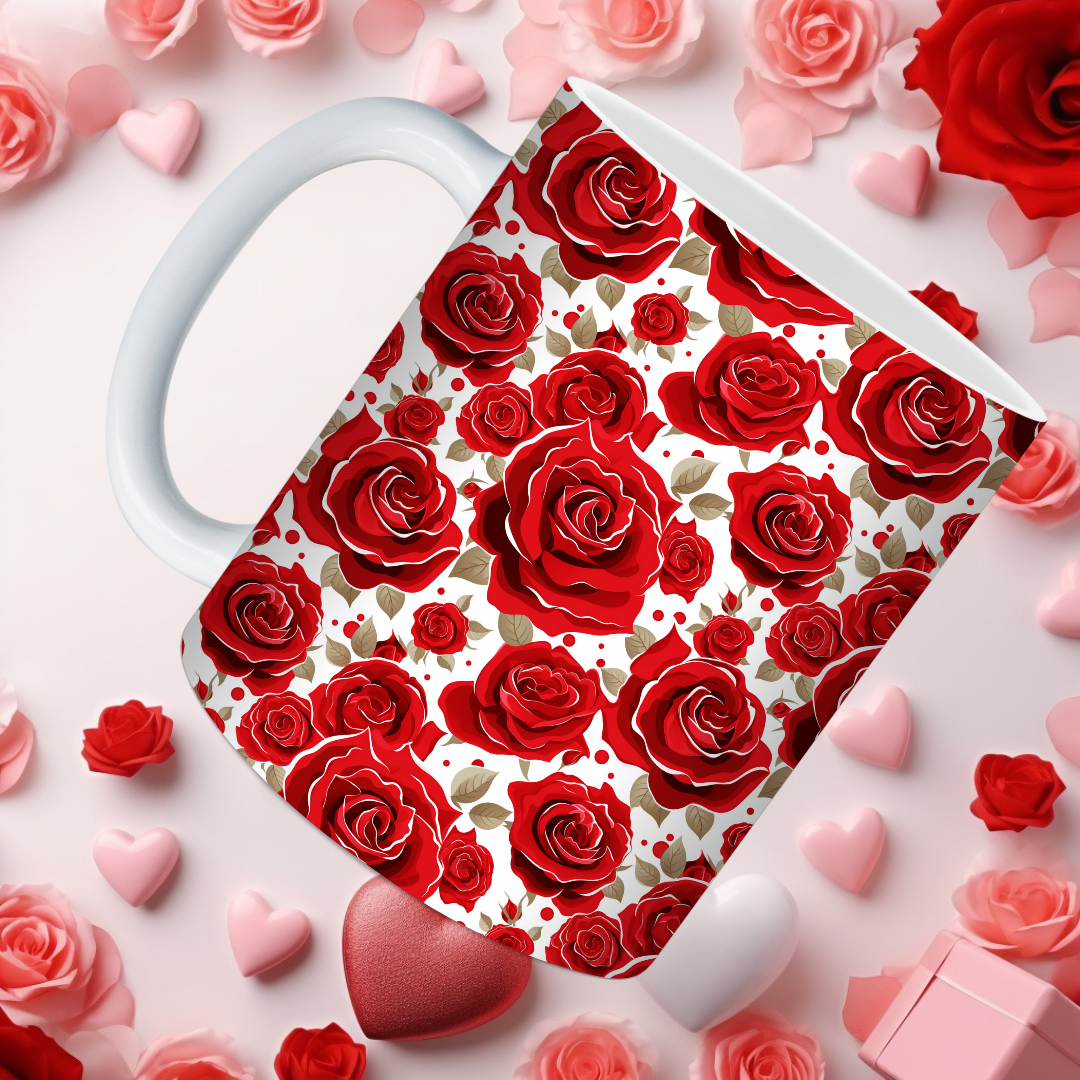 Red Rose Mugs