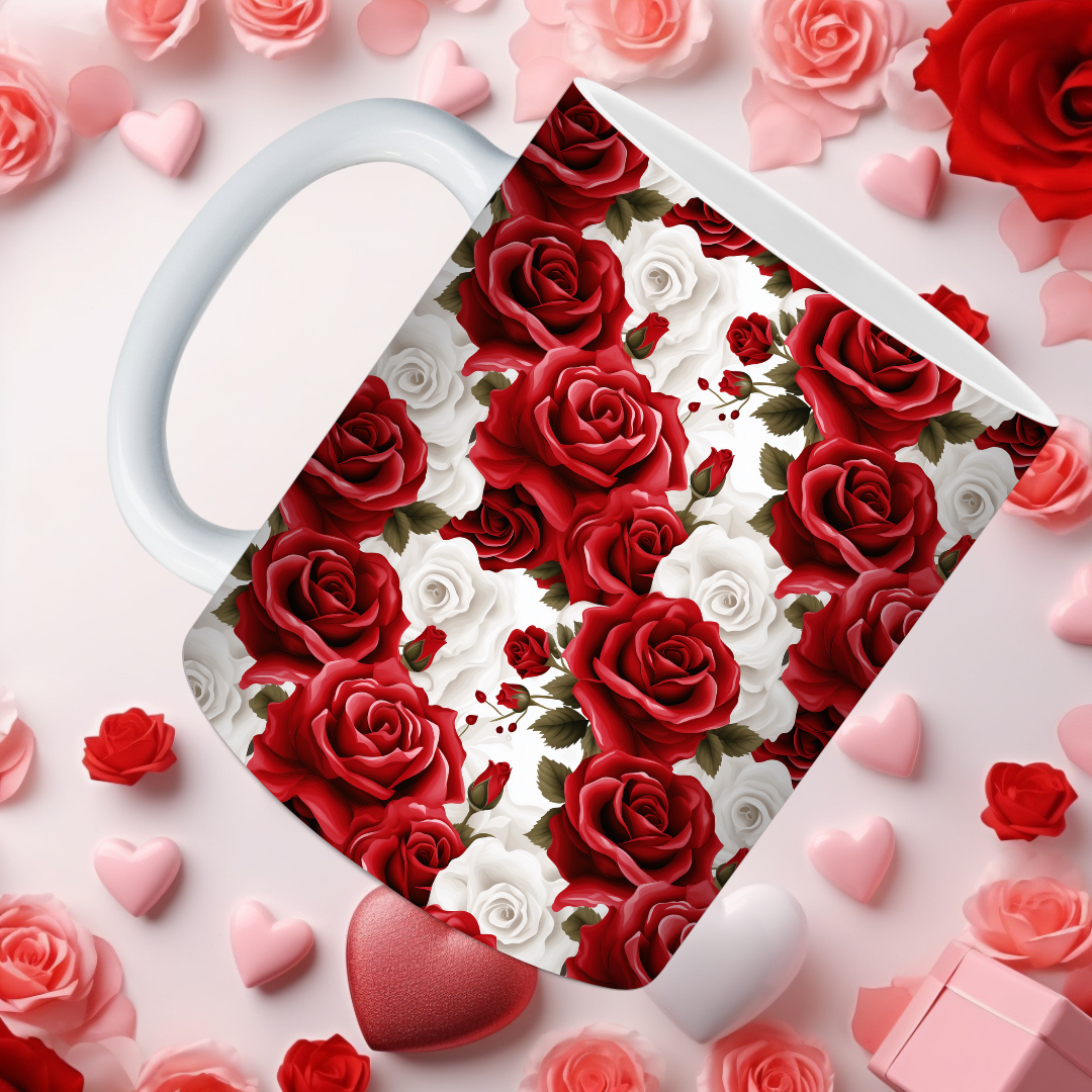 Red Rose Mugs
