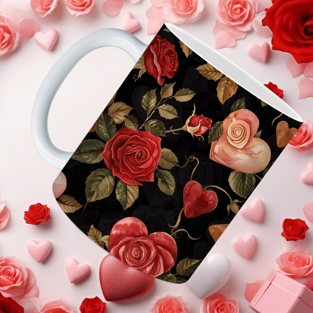 Red Rose Mugs