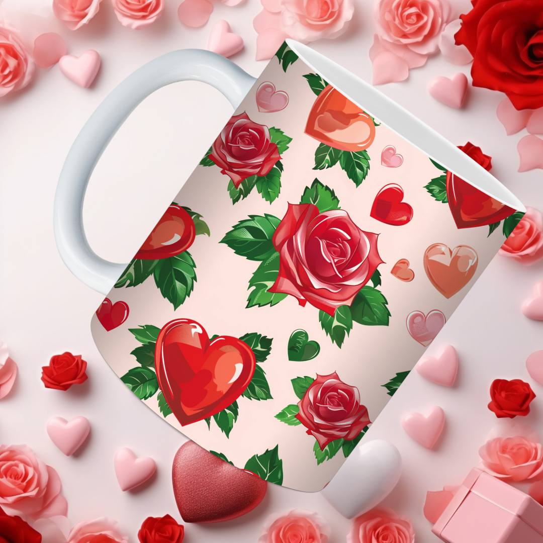 Red Rose Mugs