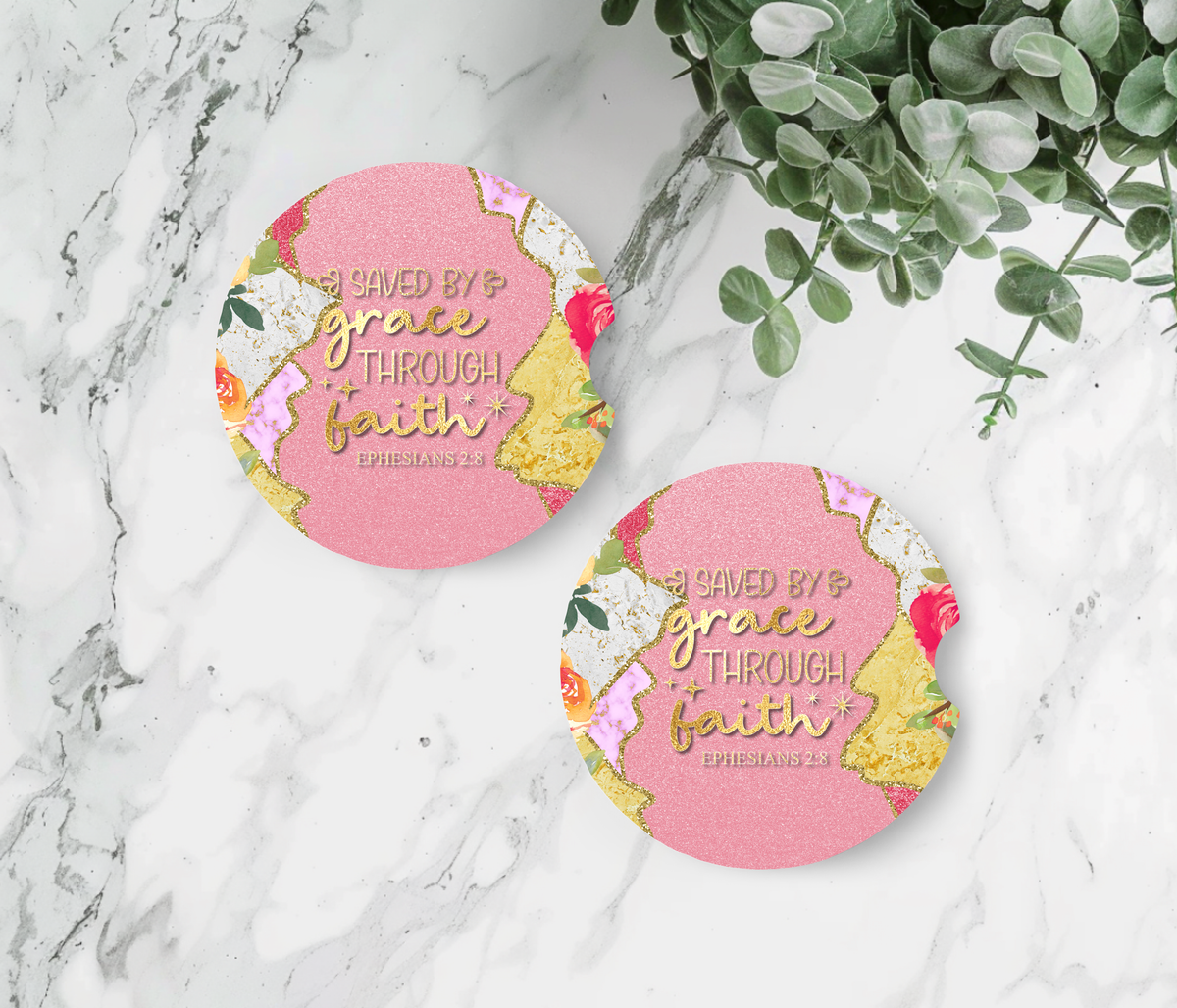 Bible Verse Car Coasters