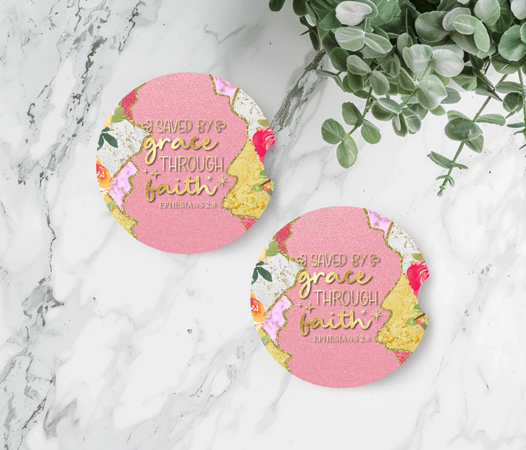 Bible Verse Car Coasters