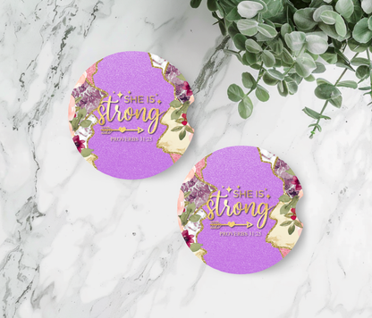 Bible Verse Car Coasters