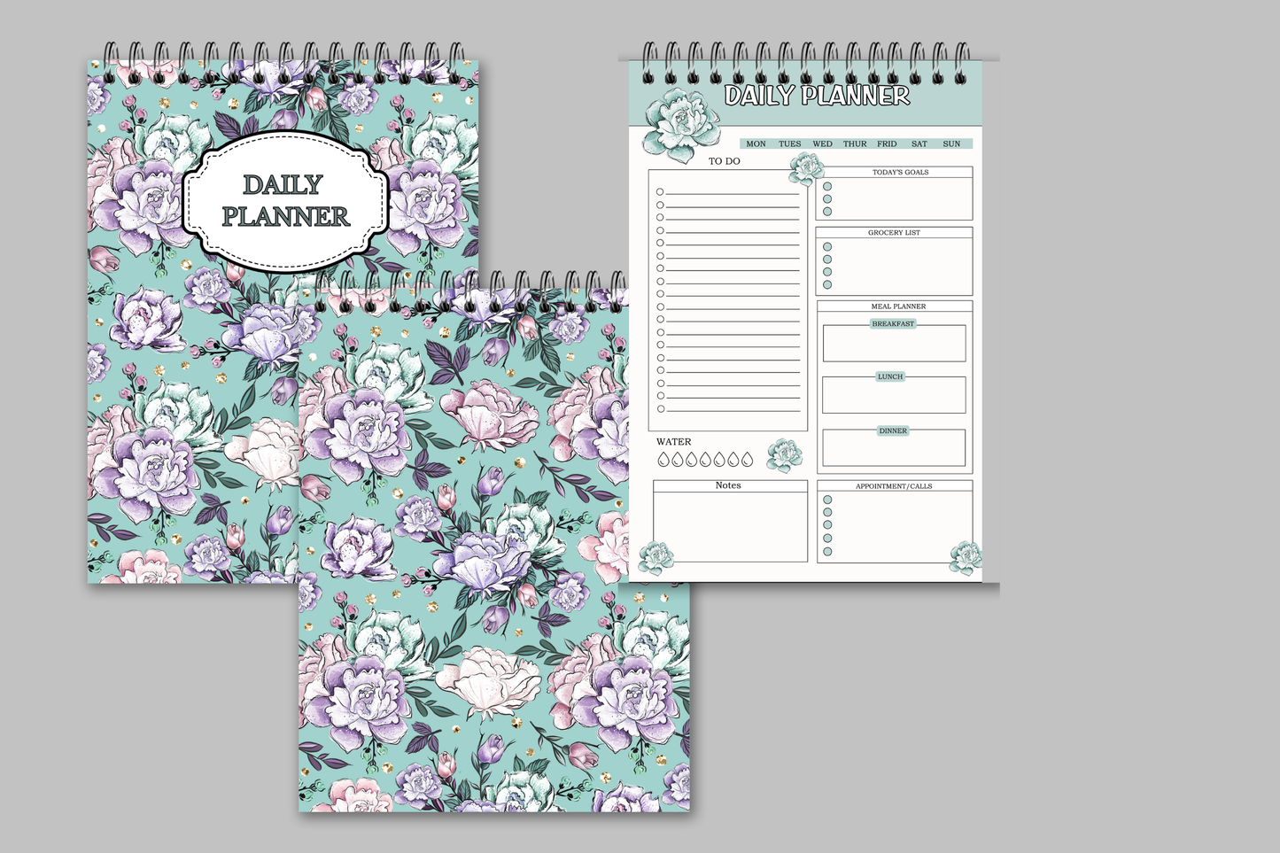 Beauty Spa Spiral Daily Planner