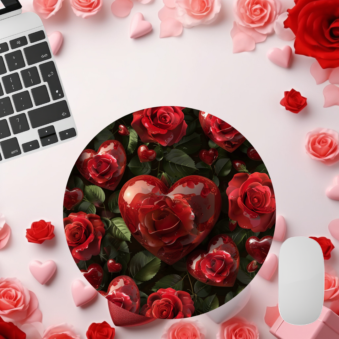 Red Roses Valentine Mouse Pad