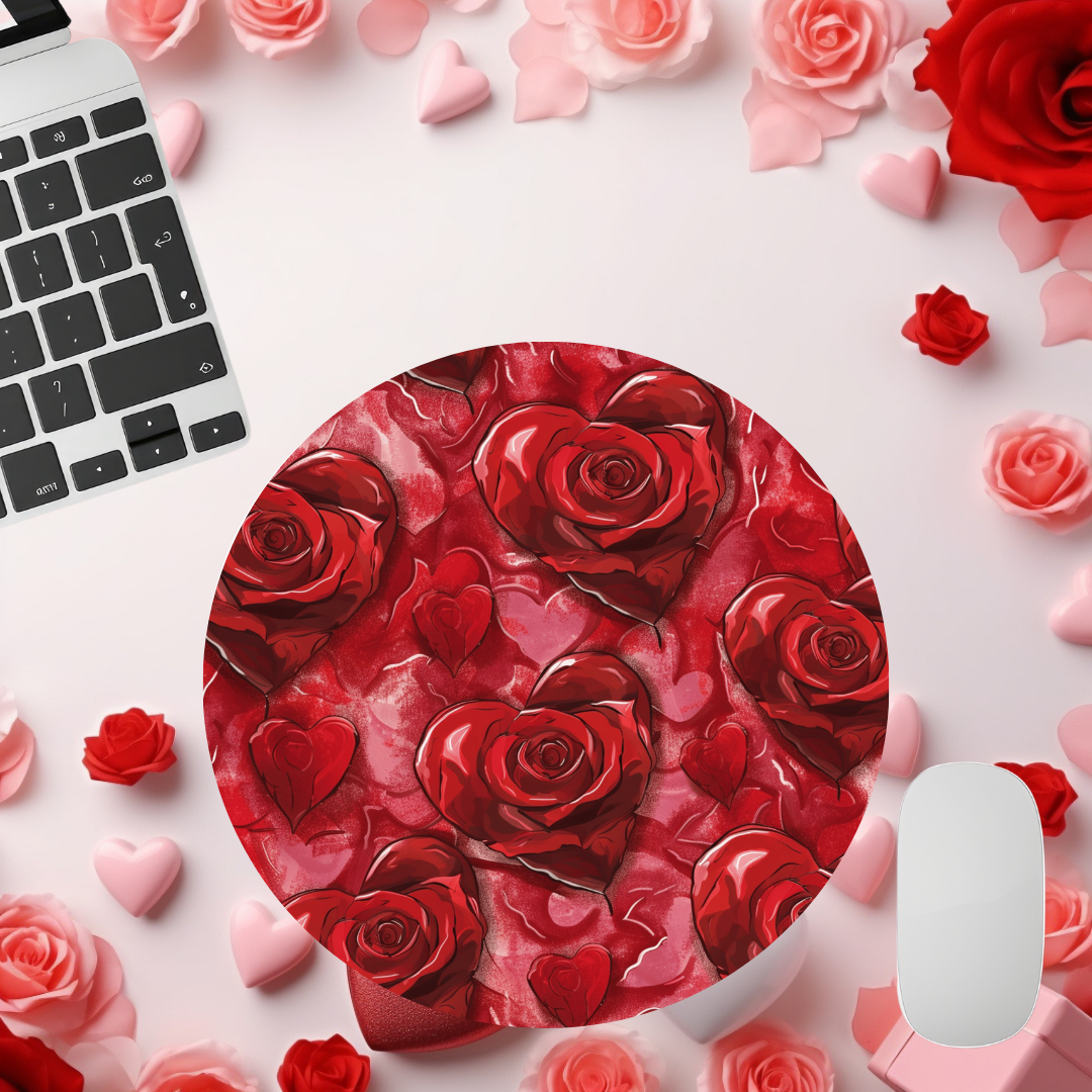 Red Roses Valentine Mouse Pad