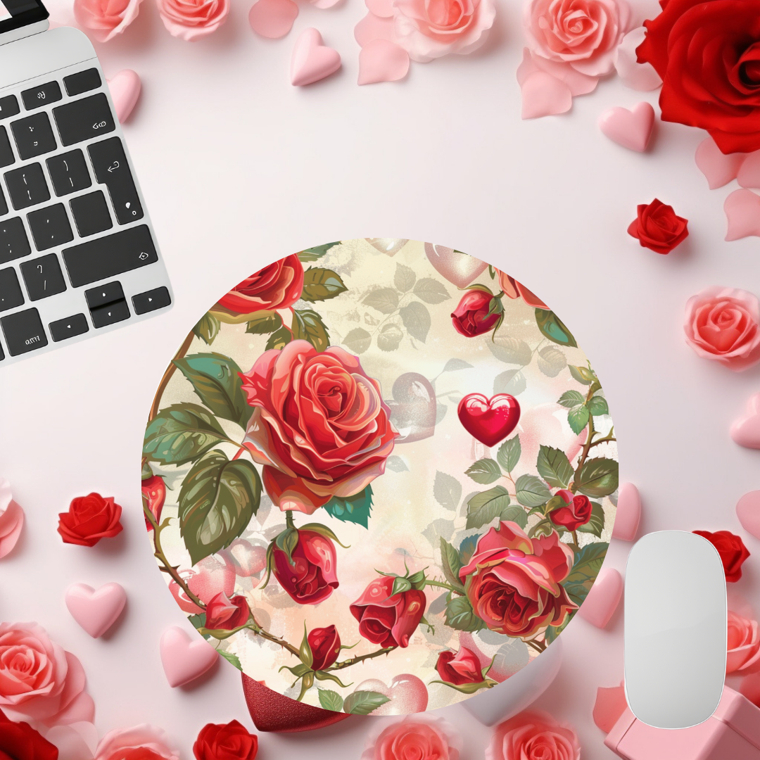 Red Roses Mouse Pad