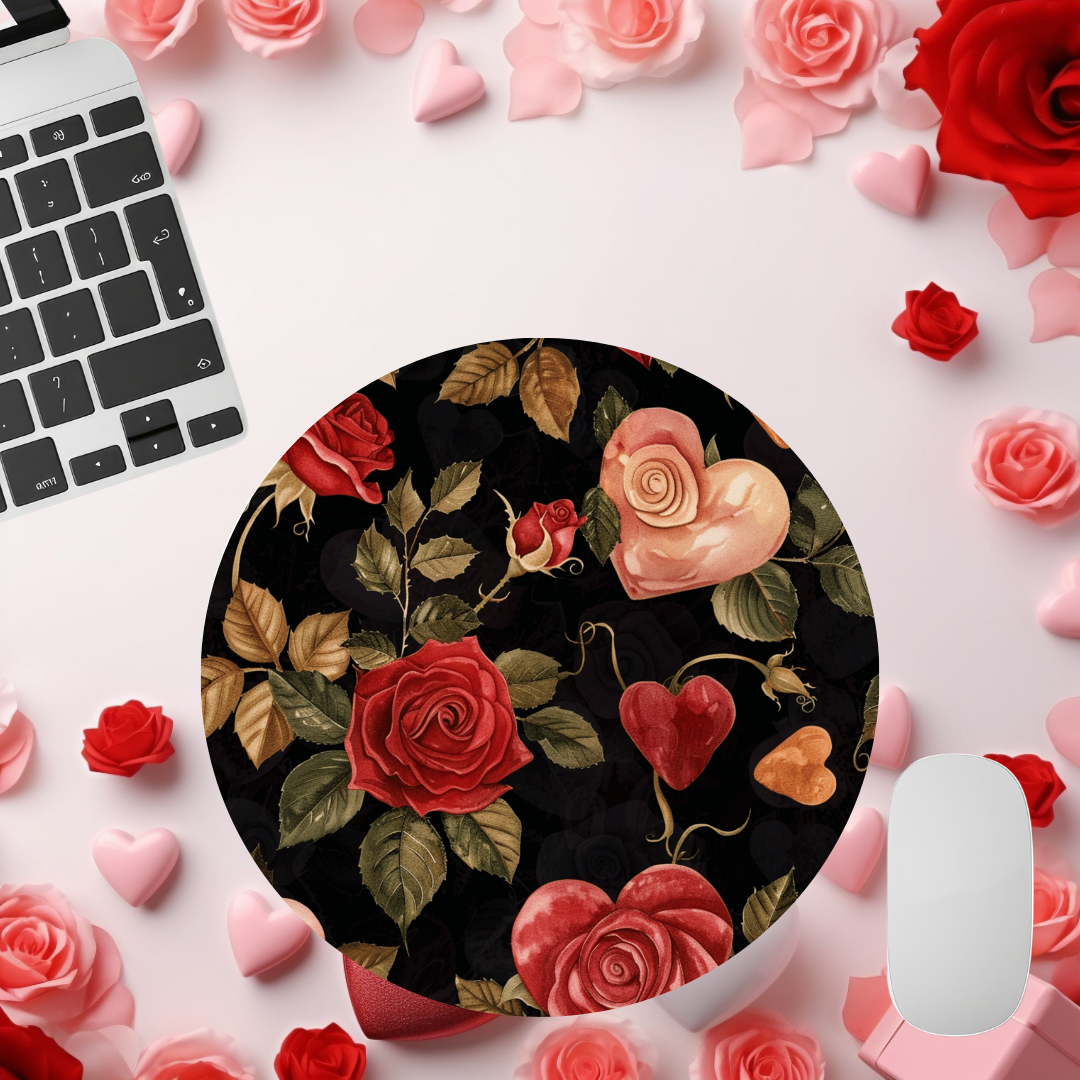 Red Roses Valentine Mouse Pad