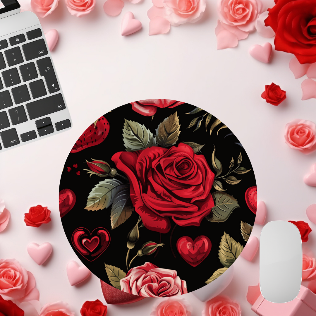 Red Roses Mouse Pad