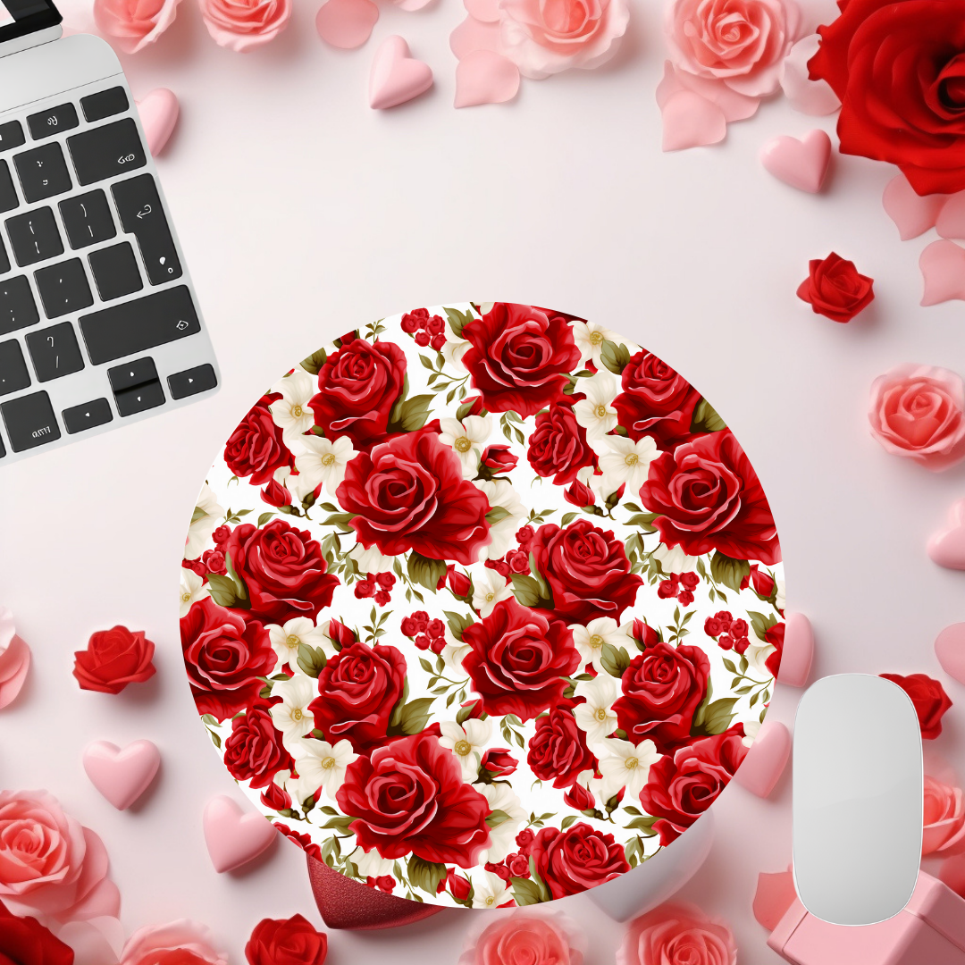 Red Roses Valentine Mouse Pad