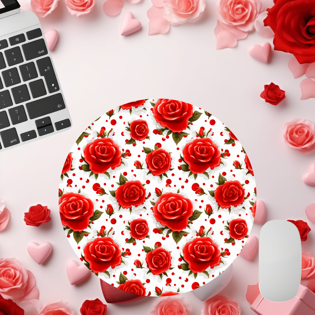 Red Roses Valentine Mouse Pad