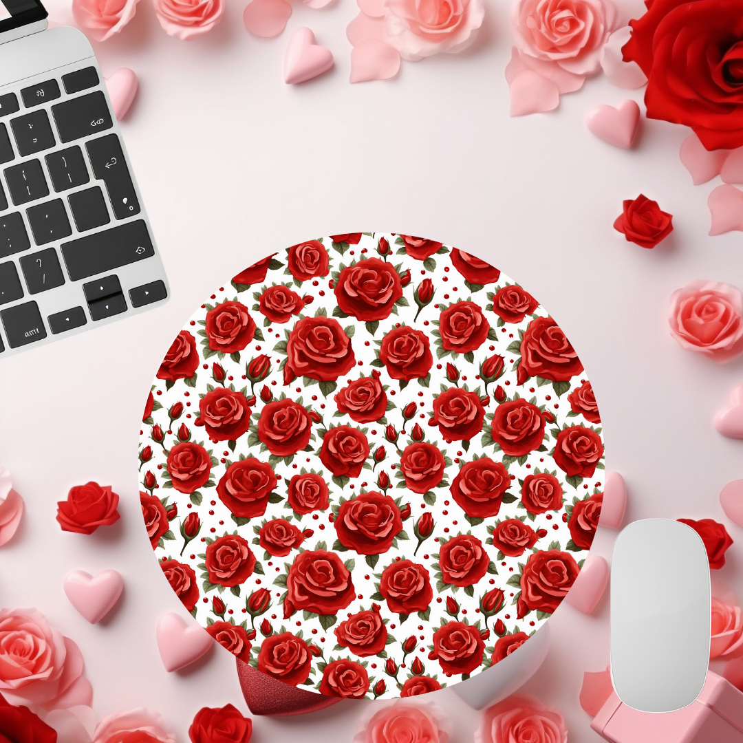 Red Roses Mouse Pad