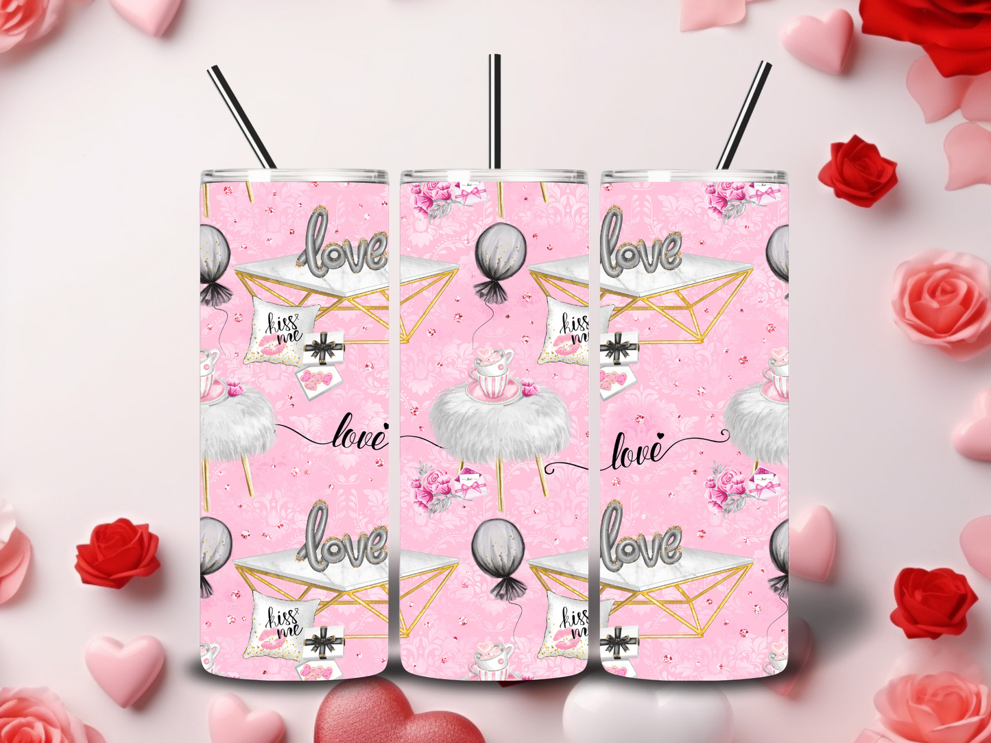 Cute Valentine Tumblers