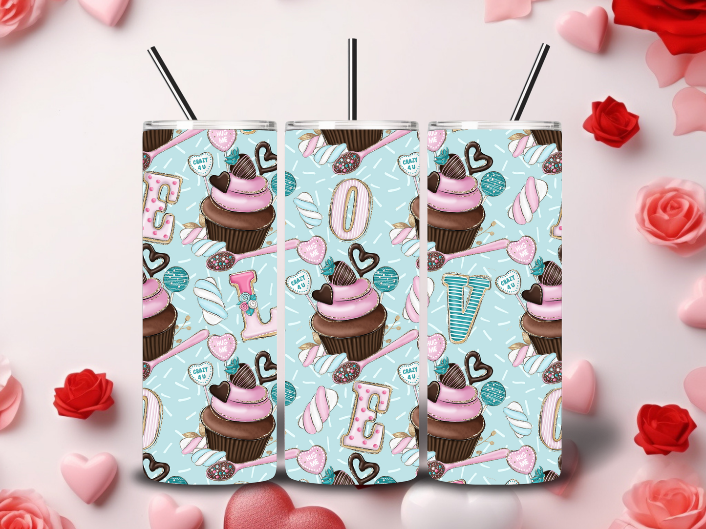 Cute Valentine Tumblers