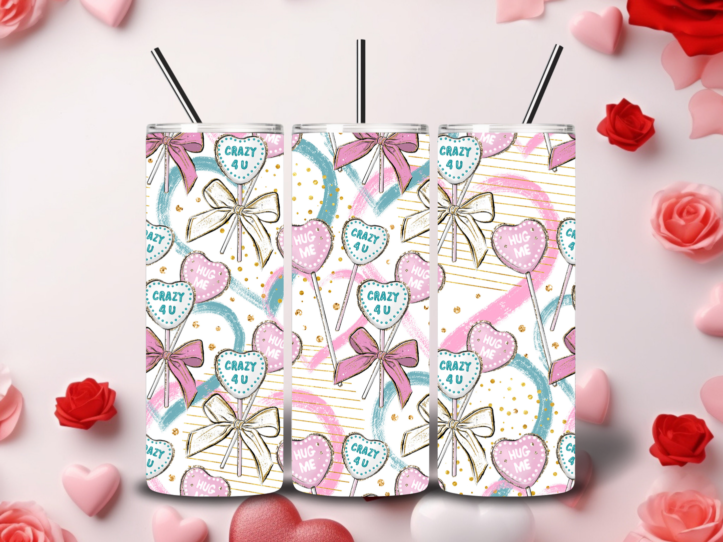 Cute Valentine Tumblers