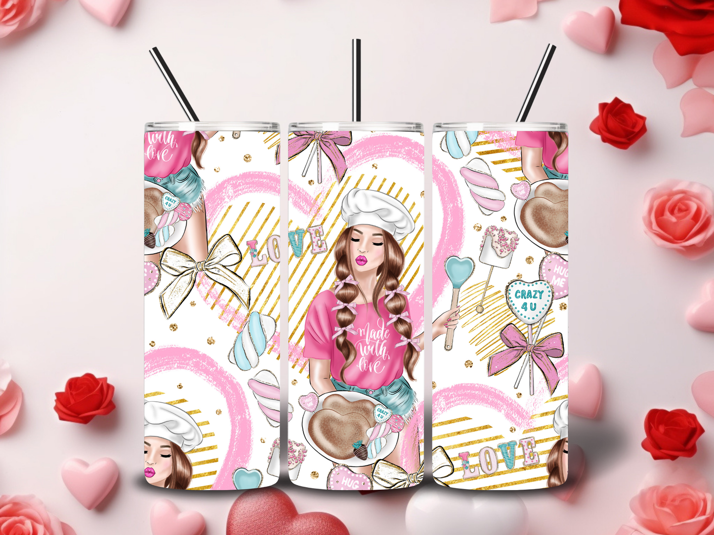 Cute Valentine Tumblers