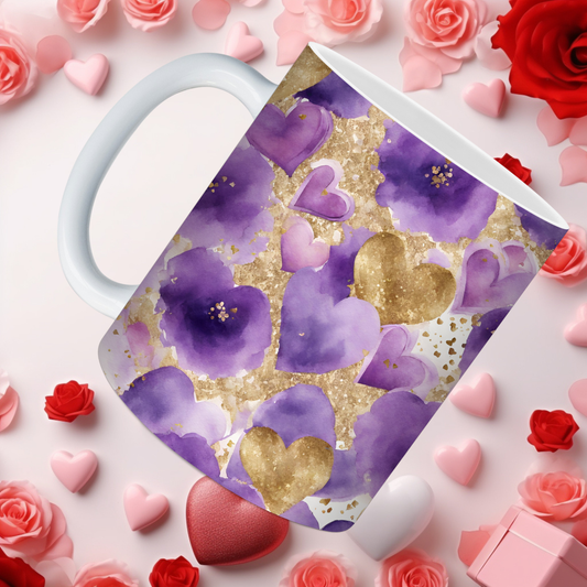 Violet Valentine Mugs