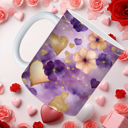 Violet Valentine Mugs