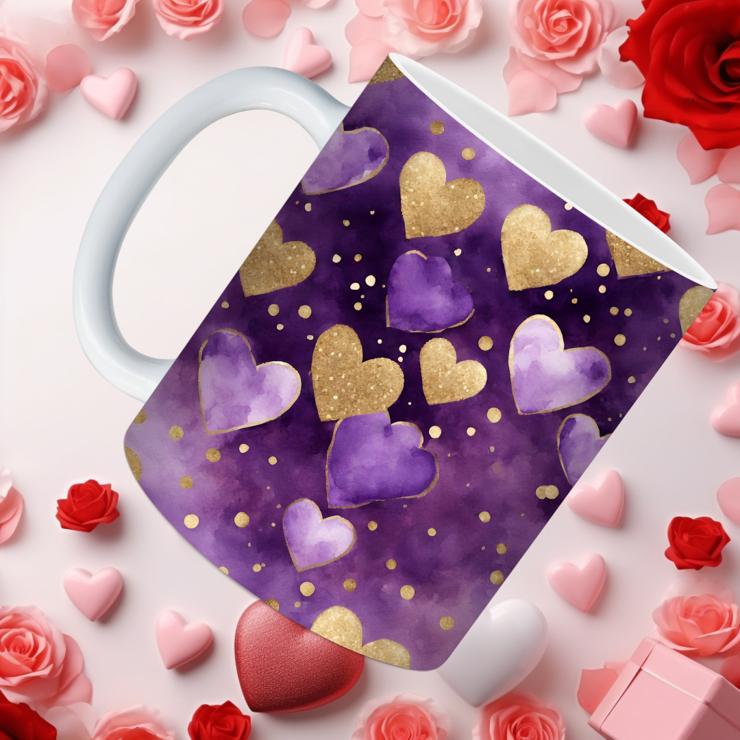 Violet Valentine Mugs