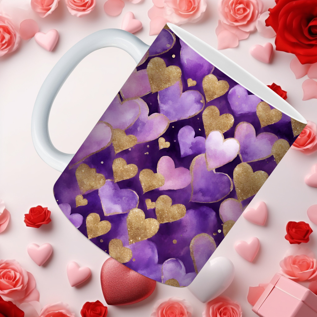 Violet Valentine Mugs