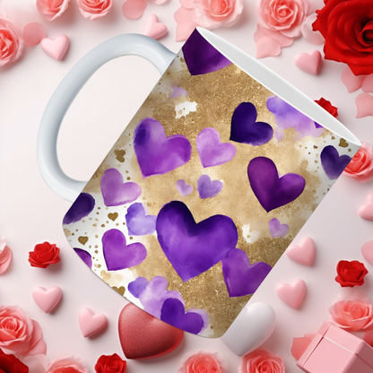 Violet Valentine Mugs