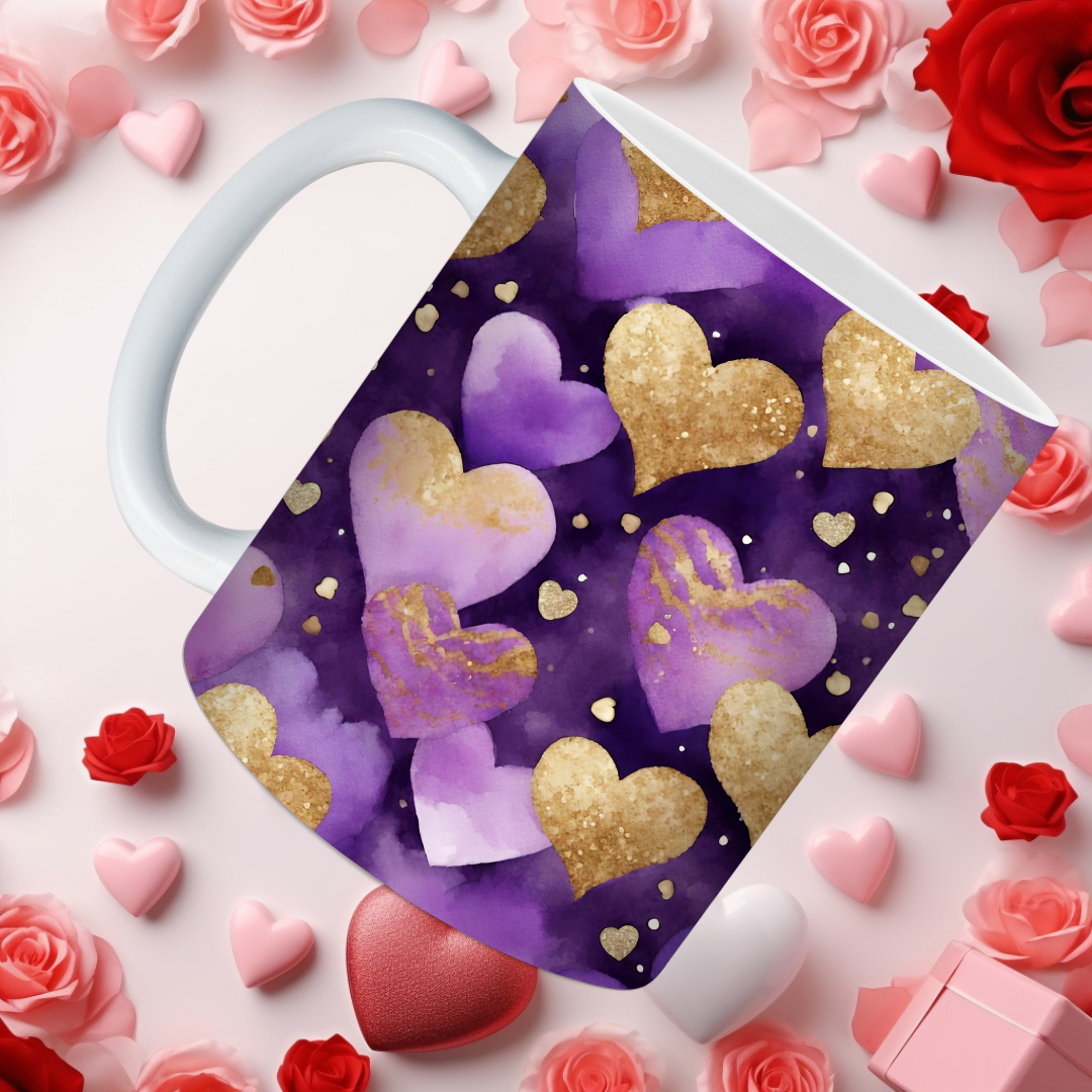 Violet Valentine Mugs