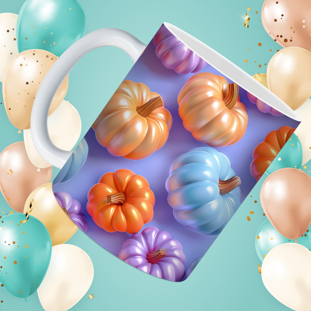 Whimsical Pumpkin Mugs