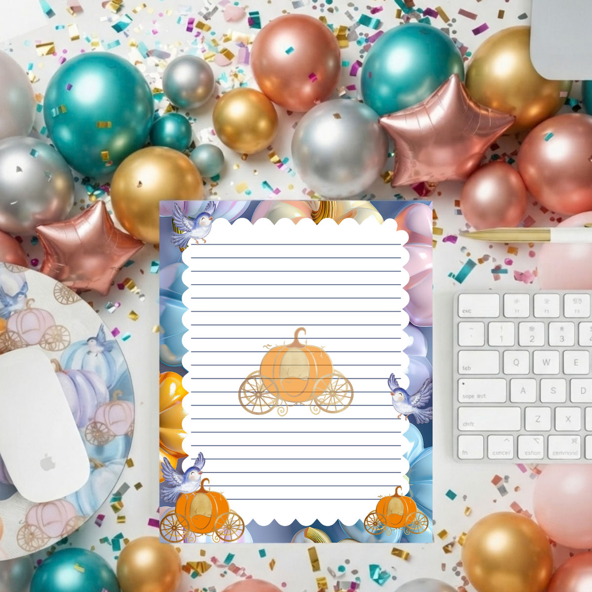 Whimsical Pumpkins Notepad